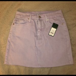 Target purple jean skirt